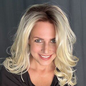 Customized Wig, Monofilament Blonde Wig - Curly